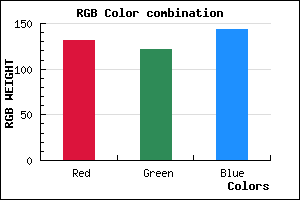 rgb background color #83798F mixer