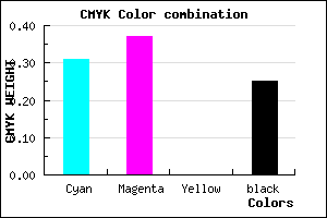 #8379BF color CMYK mixer