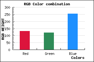 rgb background color #8379FF mixer