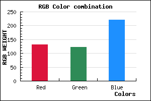 rgb background color #837ADC mixer
