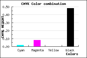 #837B85 color CMYK mixer