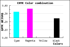 #837BC1 color CMYK mixer