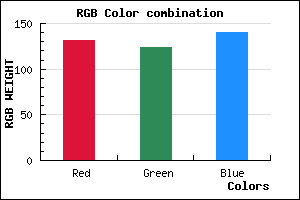 rgb background color #837C8C mixer