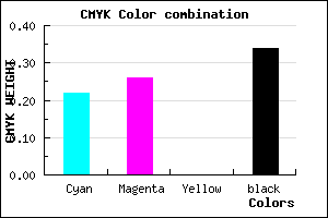 #837CA8 color CMYK mixer