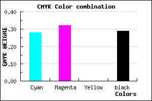 #837CB6 color CMYK mixer