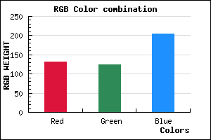 rgb background color #837CCC mixer