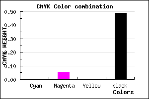 #837D83 color CMYK mixer