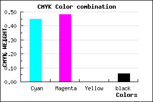 #837EF0 color CMYK mixer