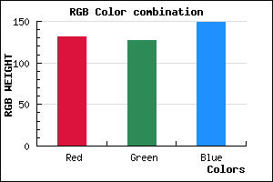 rgb background color #837F95 mixer