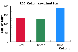 rgb background color #8380BC mixer
