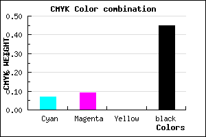 #83818D color CMYK mixer