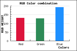 rgb background color #8381C1 mixer