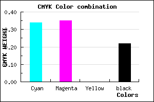 #8381C7 color CMYK mixer
