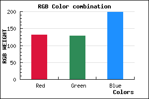rgb background color #8381C7 mixer