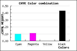 #838292 color CMYK mixer