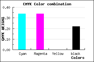 #8382C6 color CMYK mixer