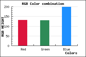 rgb background color #8382C6 mixer