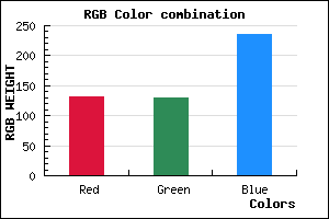 rgb background color #8382EC mixer
