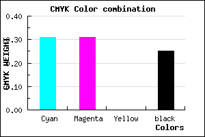 #8383BF color CMYK mixer