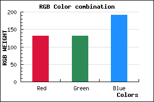 rgb background color #8383BF mixer