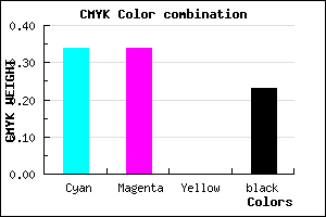 #8383C5 color CMYK mixer