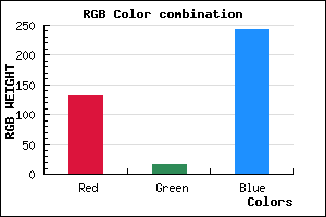 rgb background color #8310F3 mixer