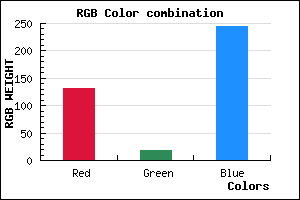 rgb background color #8313F5 mixer