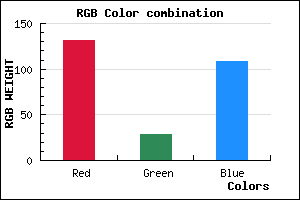 rgb background color #831C6C mixer