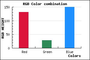 rgb background color #831C96 mixer