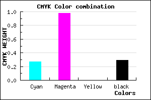 #8303B4 color CMYK mixer
