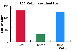 rgb background color #831F7D mixer
