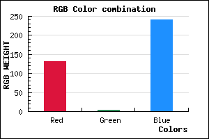 rgb background color #8304F0 mixer