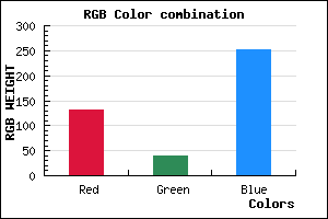 rgb background color #8328FC mixer