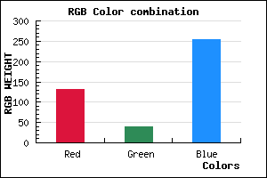 rgb background color #8328FF mixer