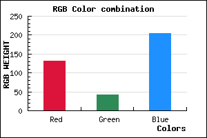 rgb background color #832ACC mixer