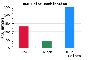 rgb background color #832AF8 mixer