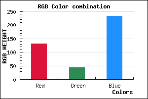 rgb background color #832BE9 mixer