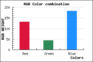 rgb background color #832CB6 mixer