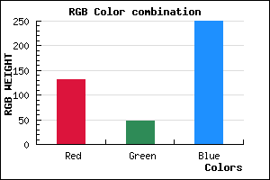 rgb background color #8330FA mixer