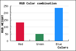 rgb background color #8331EB mixer