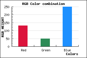 rgb background color #8331FA mixer