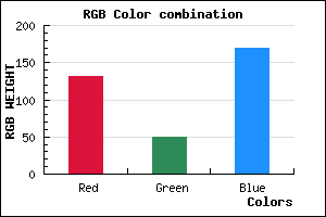 rgb background color #8332AA mixer