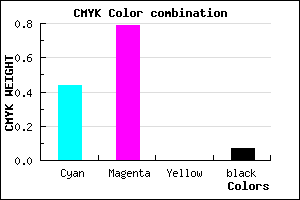 #8332EC color CMYK mixer