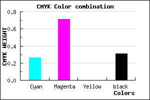 #8333B1 color CMYK mixer
