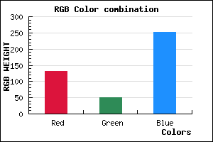 rgb background color #8333FB mixer