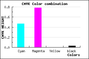 #8336F7 color CMYK mixer