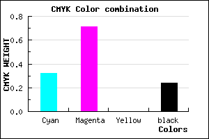 #8338C2 color CMYK mixer