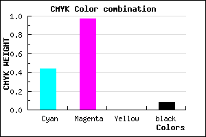 #8306EB color CMYK mixer