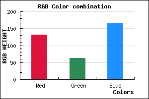 rgb background color #833FA5 mixer