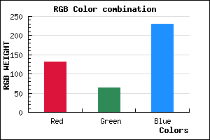 rgb background color #833FE6 mixer